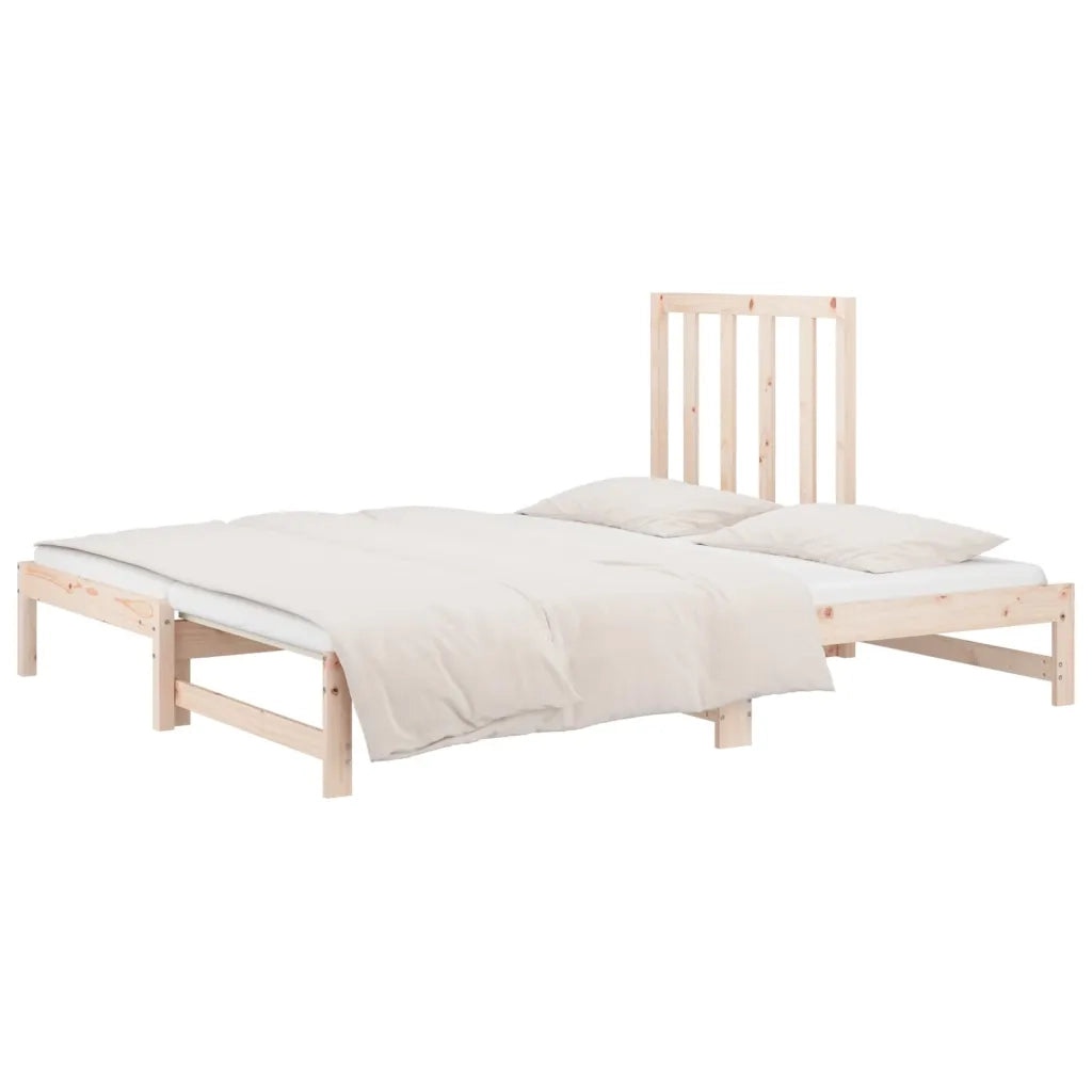 Dormeuse Estraibile 2x(90x190) cm Legno Massello di Pino 3108327