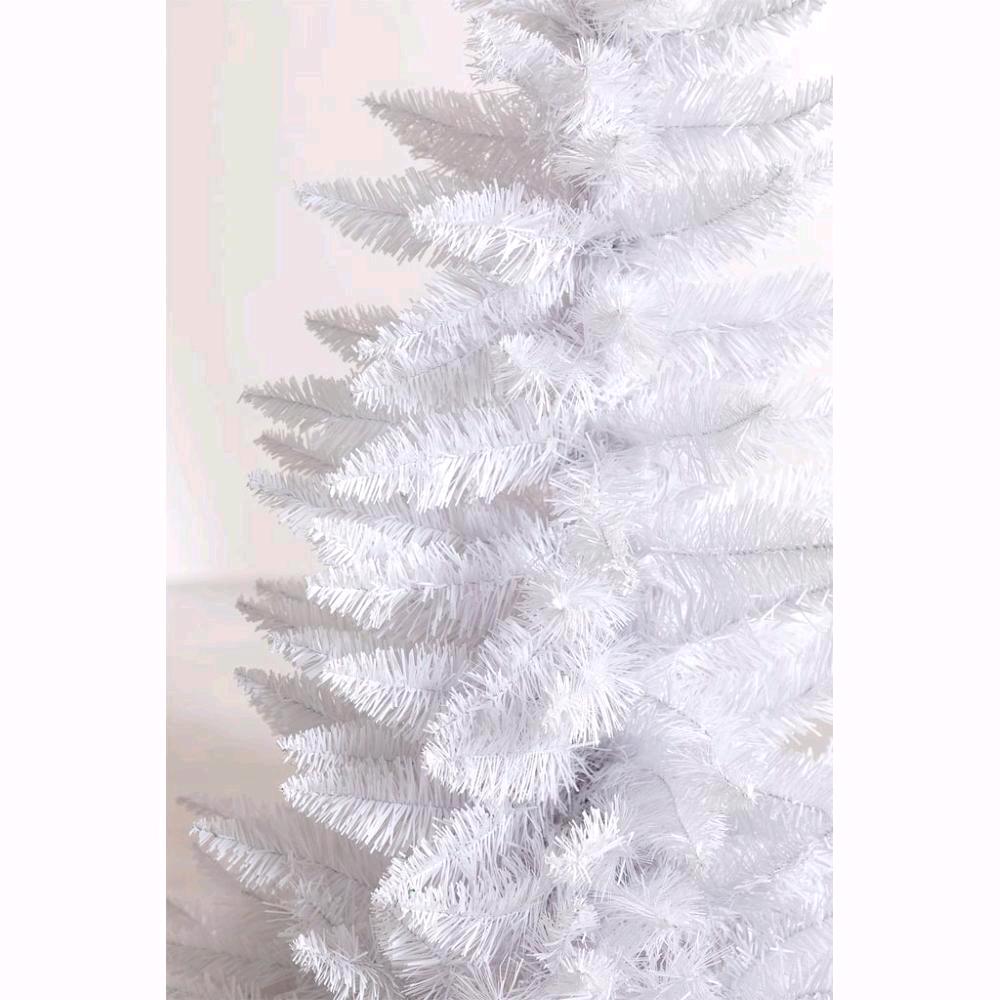 Albero di Natale Bianco ARTIC 210 cm 1000 Rami Fissi Apertura ad Ombrello F4963