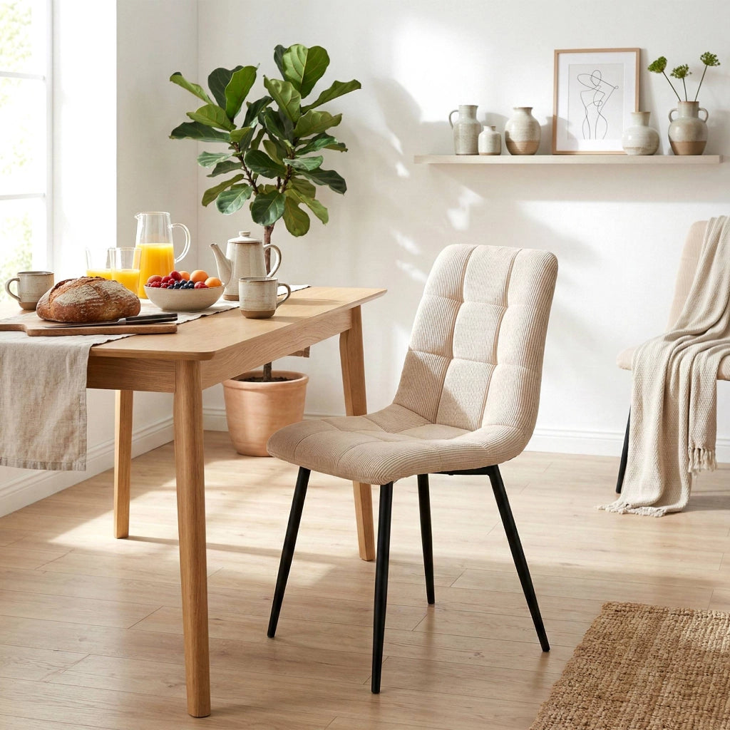 Set di 2 sedie da pranzo Antibes Cord 1