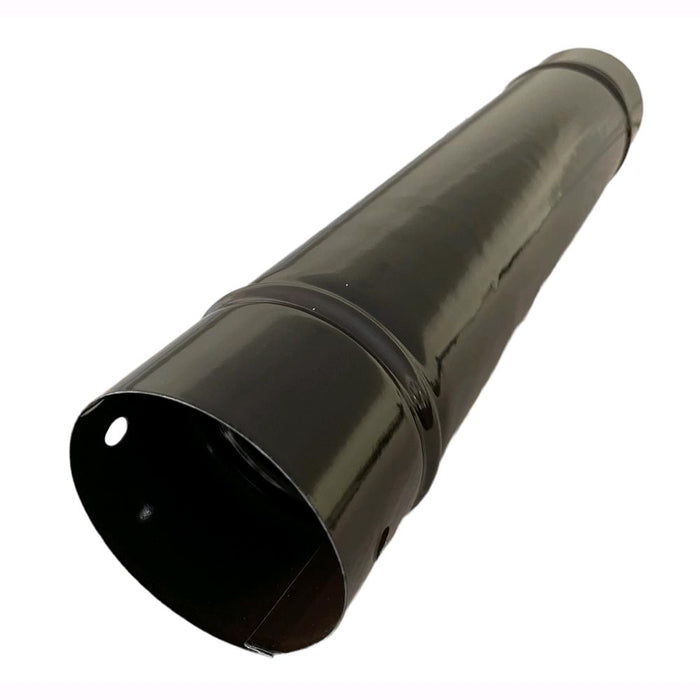 Tubo per Stufa a Legna in Lamiera porcellanata per Canna Fumaria Marrone 8x50H cm