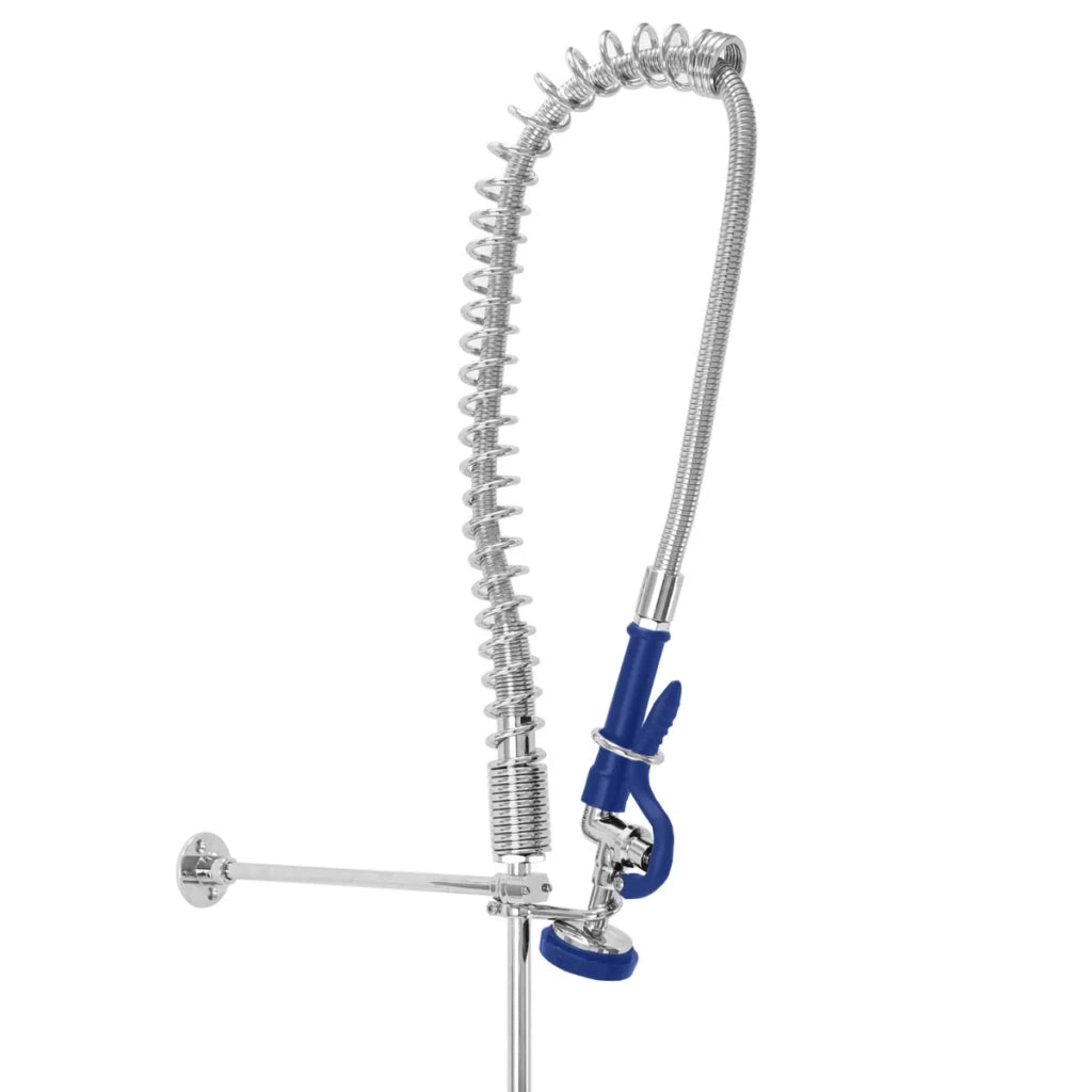 Lavello Commerciale con Sgocciolatoio a Destra 180cm & 2 Mensole a Muro 125cm