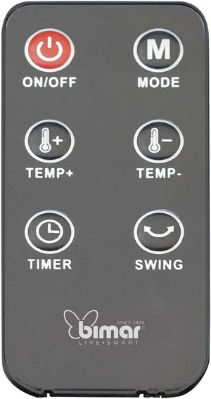 Bimar HP130 Termoventilatore a Colonna Wi-Fi e Bluetooth, Controllo Vocale Compatibile con Alexa e Google Assistant