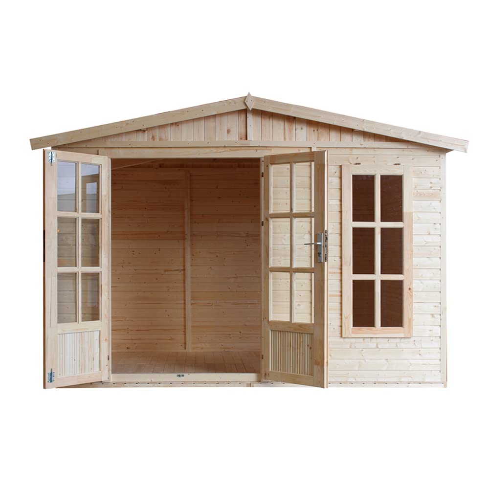 TIMBELA M334FB Ufficio in legno da giardino - 6m2