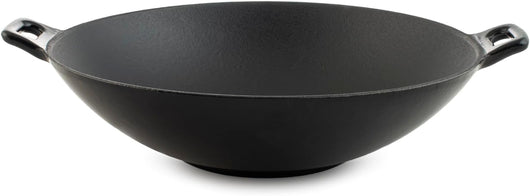 Wok in ghisa smaltata con due manici, Ø 30 cm