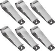 Set di Clip di Prolunga per Porta a Distanza 6 pezzi - Acciaio Inossidabile - Compatibile con Liftmaster/Sears/Chamberlain - Argento - Duraturo - Dimensioni 6 x 1,2 cm