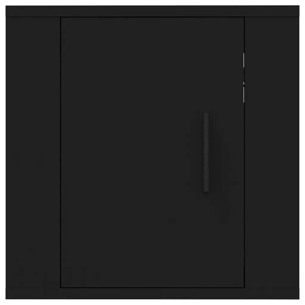 Mobile Porta TV a Parete Nero 40x34,5x40 cm