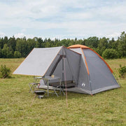 Tenda da campeggio 4 persona Grigio e arancione 42028649