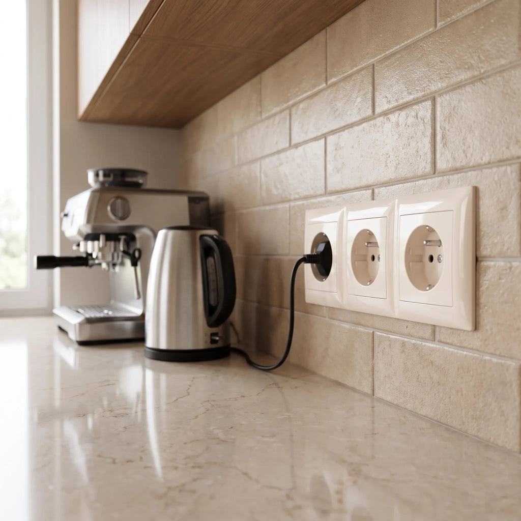 Placca Tripla Per Prese Oste Jnh015-3f Beige