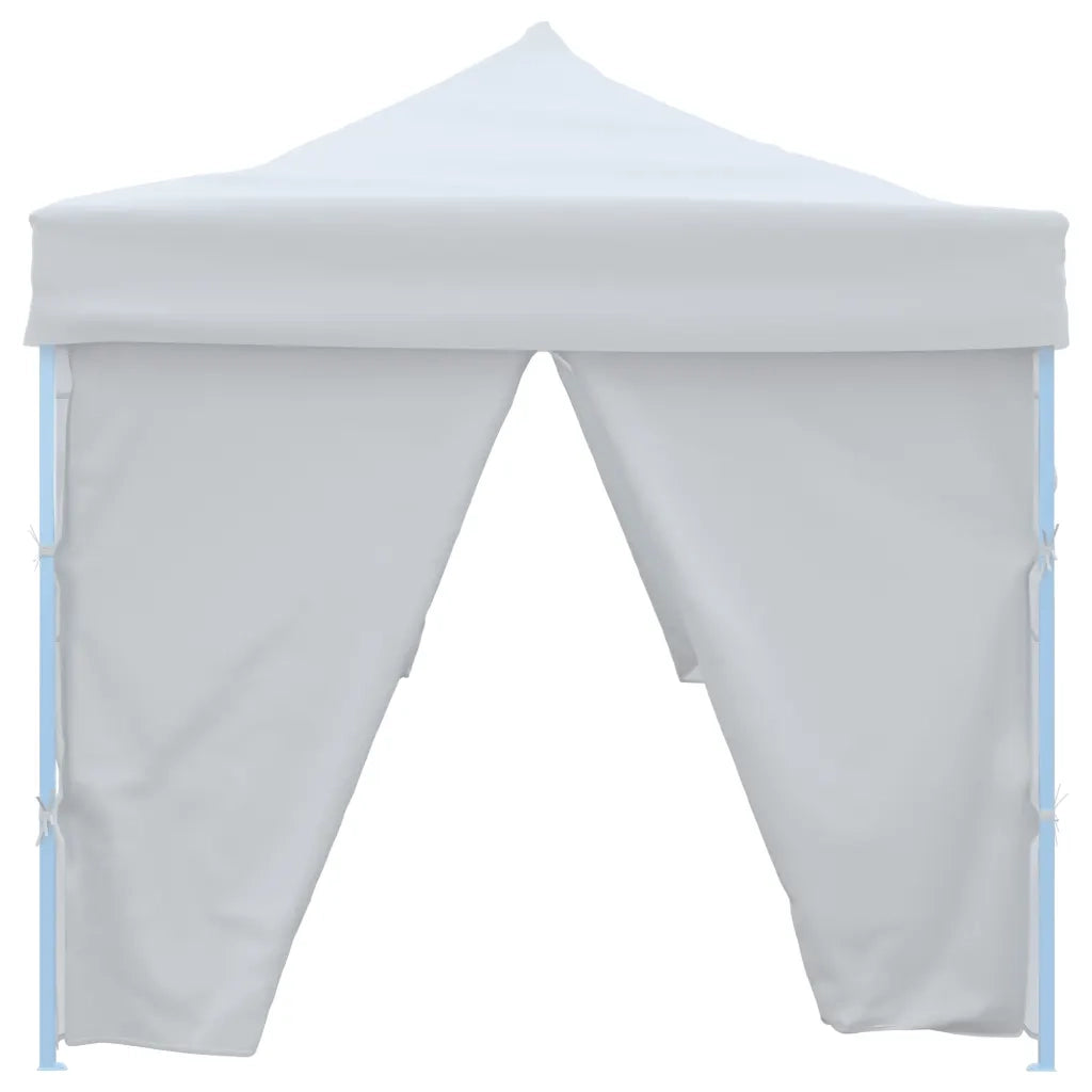 Tenda Pieghevole Pop-Up con 8 Pareti Laterali-Tenda Gazebo 3x9 m Bianca