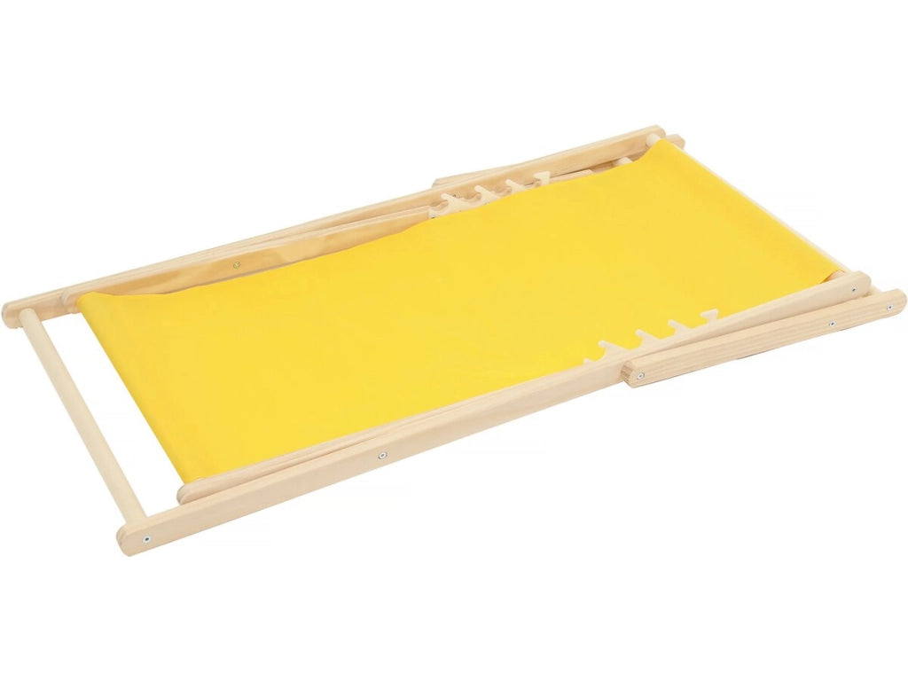 Set di 2 sedie a sdraio in legno "Chilean" - 107 x 56.5 x 81 cm - Giallo