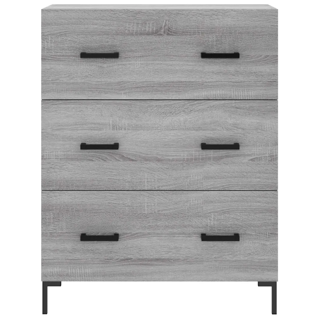 Credenza-Buffet-Armadio da cucina Grigio Sonoma 69,5x34x180 cm in Legno Multistrato 247729