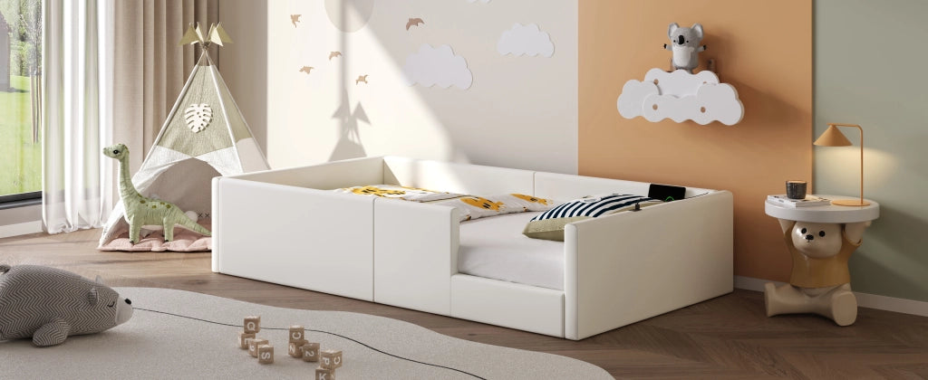 letto a piattaforma imbottito mdf pu bianco 90 x 200 cm