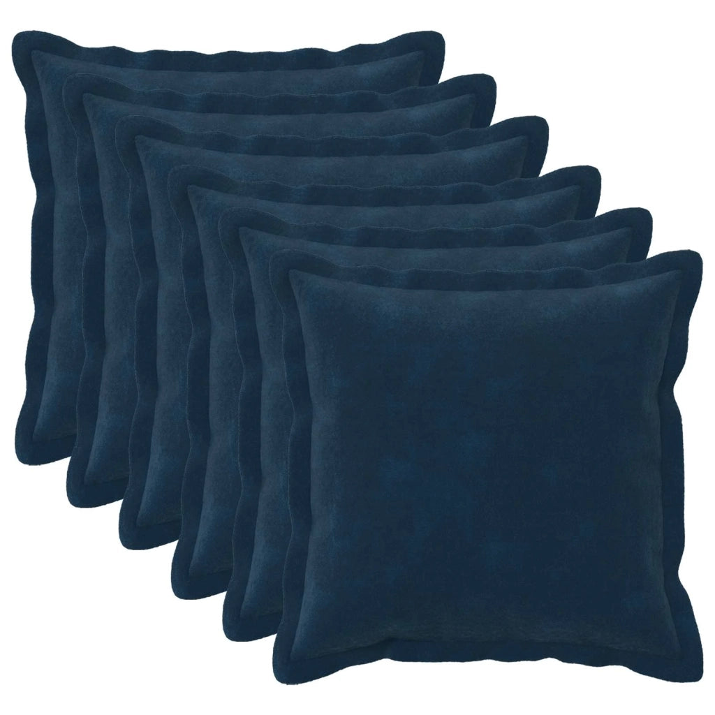 Cuscino con cuscino HOUTEN 6 pz Blu Fleece in microfibra 931972