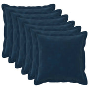 Cuscino con cuscino HOUTEN 6 pz Blu Fleece in microfibra 931972