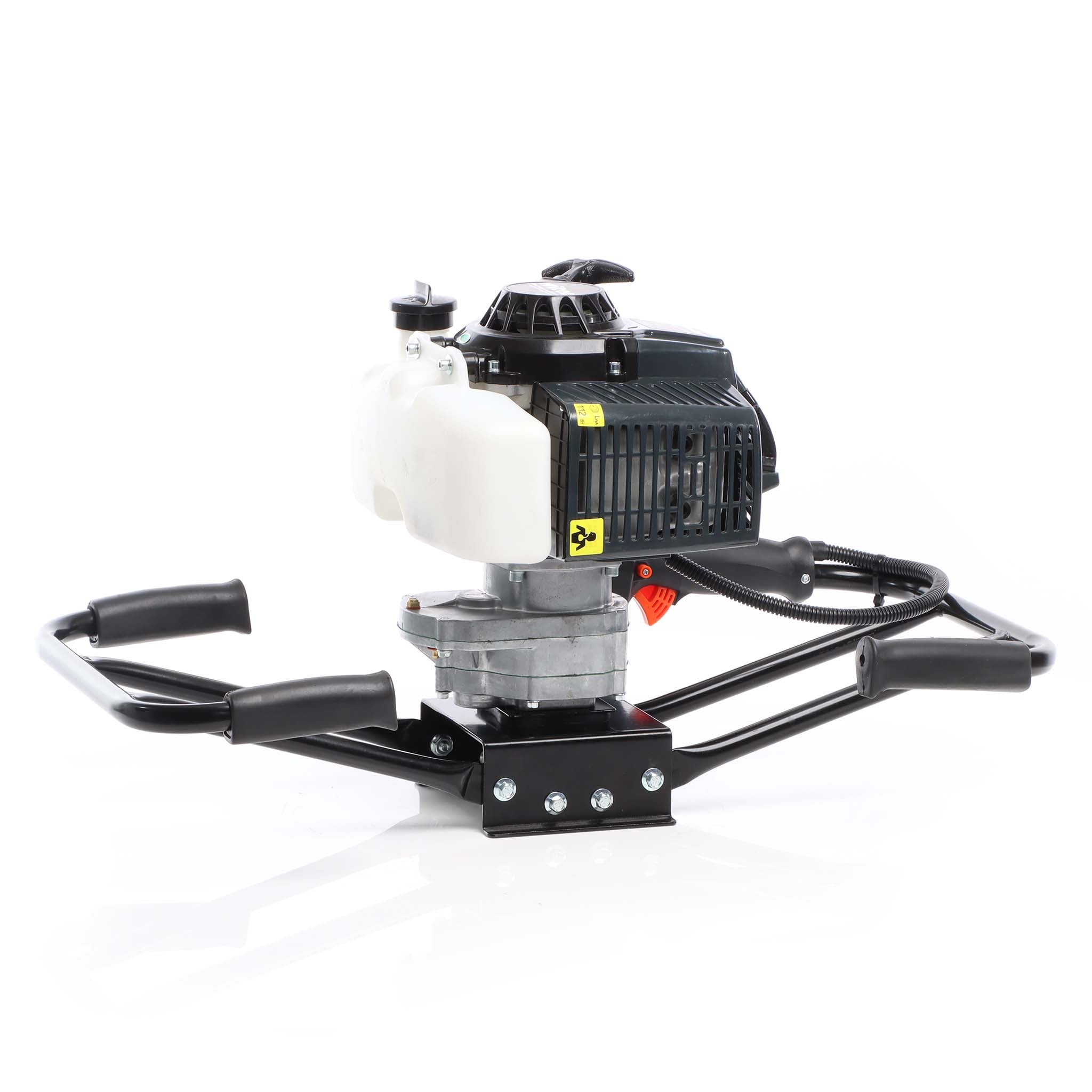 Mototrivella a benzina, motore a 2 tempi di 3 CV 63,3 ccm, con punta elicoidale Ø200mm, uso 2 persone