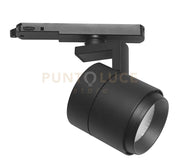 GFA991C- PROIETTORE A BINARIO EUROSTANDARD ATTACCO LED 3000K 2950LM 35W NERO OPACO D.10CM RIFLETTORE INTERCAMBIABILE