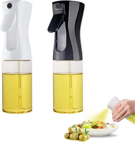 Due spruzzatori di olio per cucina, spruzzatore di olio per condimenti, flacone di spruzzatore di olio, spruzzatore di olio di oliva, spray di olio per cucina, flacone di spruzzatore di olio, adatto per cucinare, grigliare, friggere, insalate.
