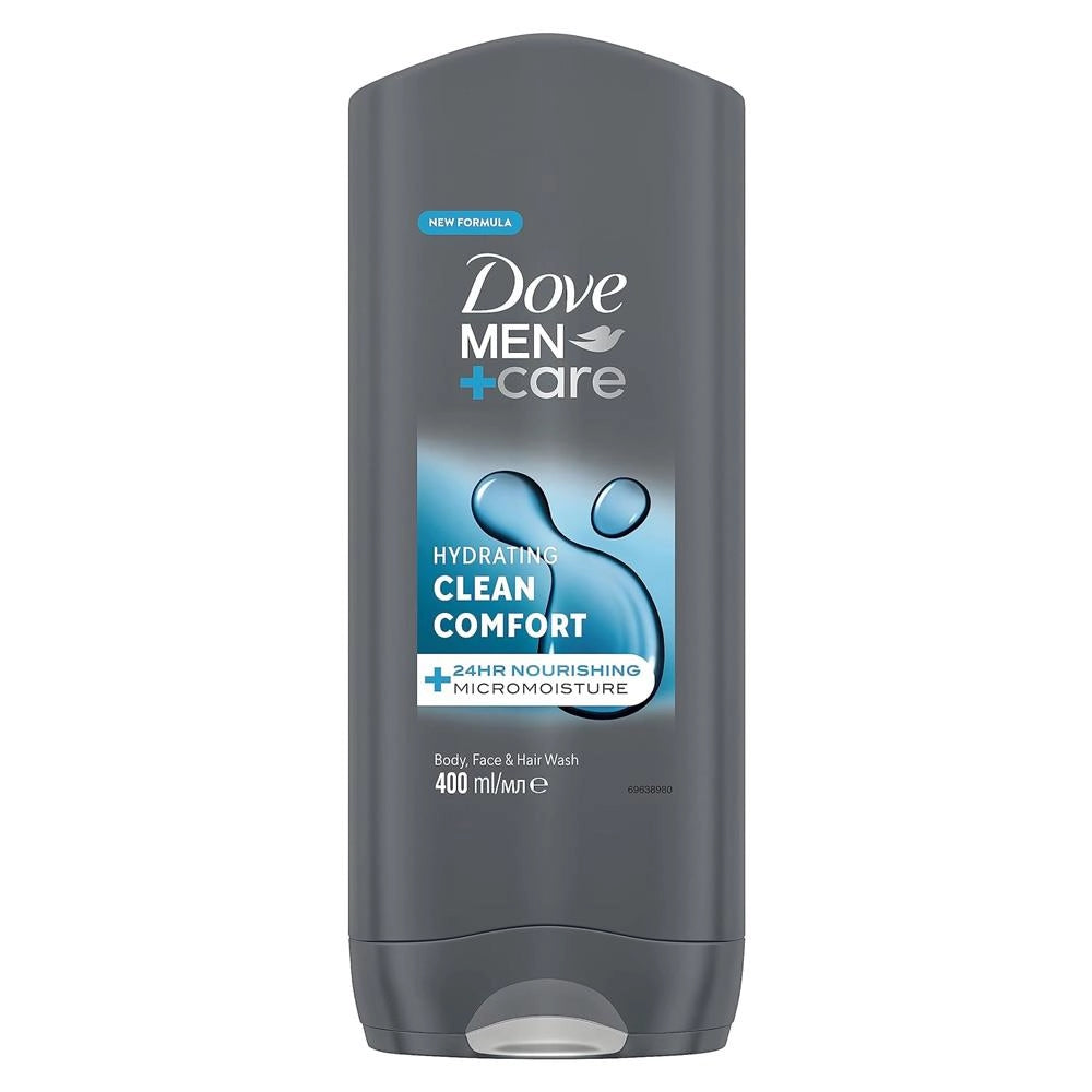 DOVE MEN CARE CLEAN COMFORT HYDRATING DOCCIA SHAMPOO IDRATANTE 400ML