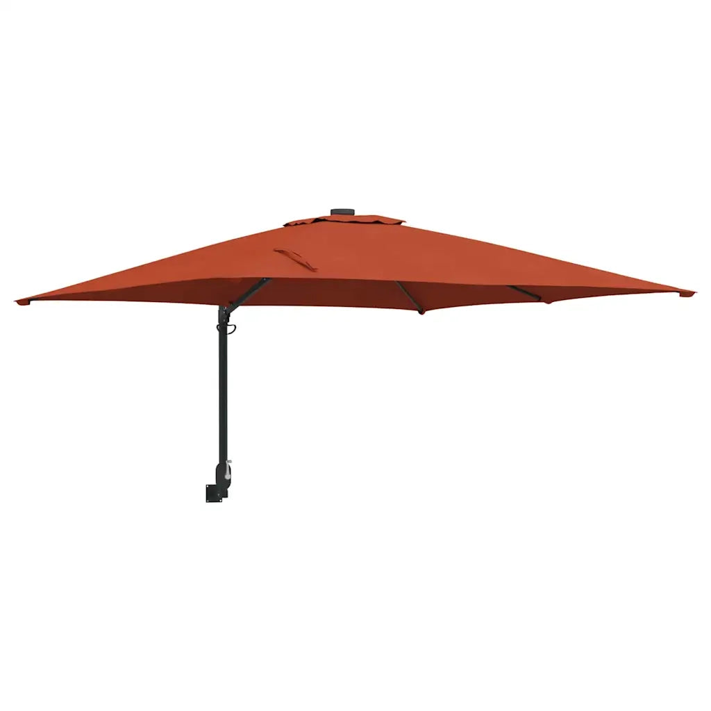 Ombrello da giardino-Ombrellone da spiaggia Terracotta 248,5 x 247,5 x 160 cm 975982
