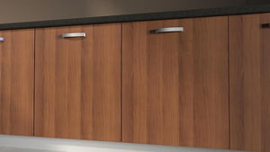 Anta per mobili in Legno nobilitato Compresa di Maniglia e Cerniere 90X30 NOCE SCURO