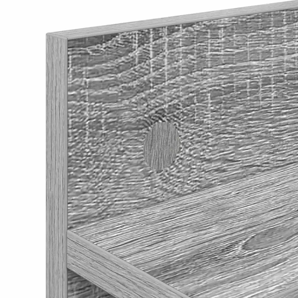 Appendiabiti a muro A parete Grigio Sonoma 60 x 10,5 x 18 cm 874392