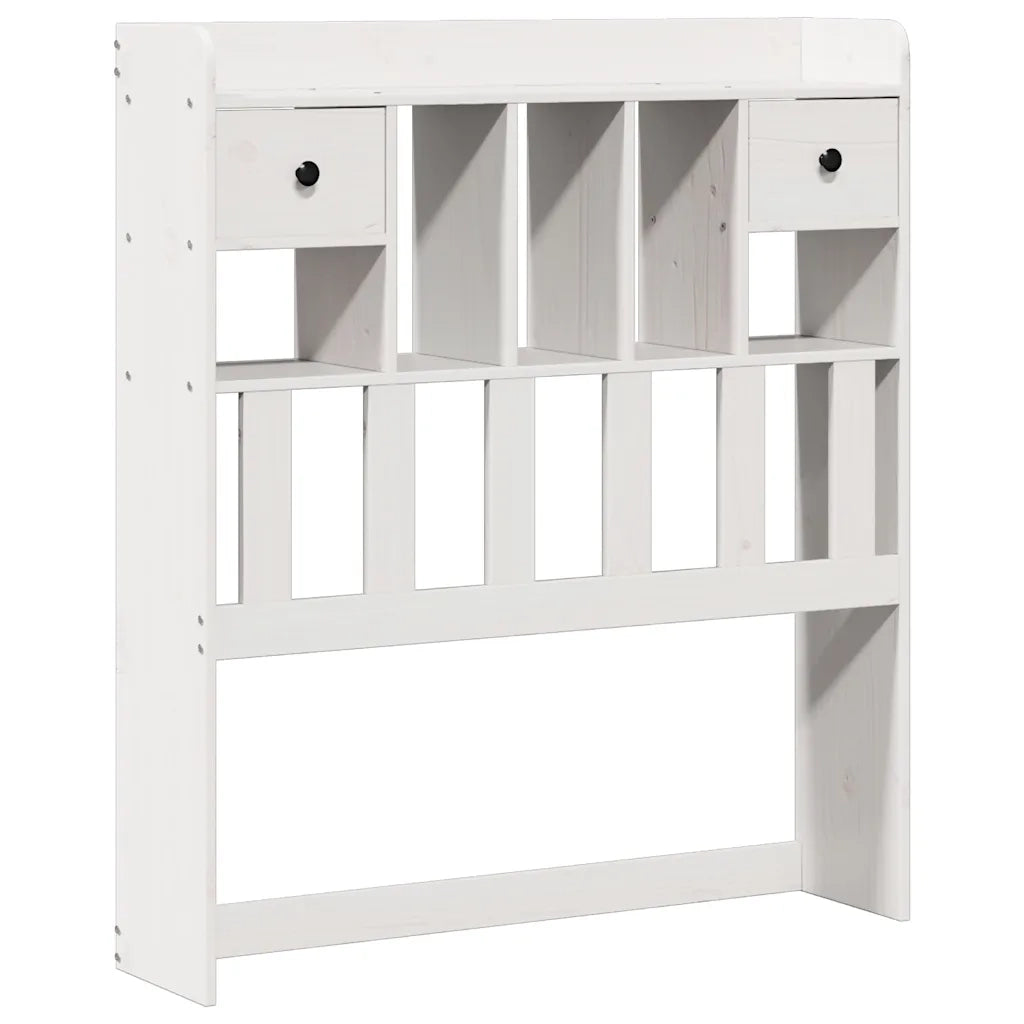 Letto Libreria senza Materasso Bianco 90x190 cm Massello Pino 3321925