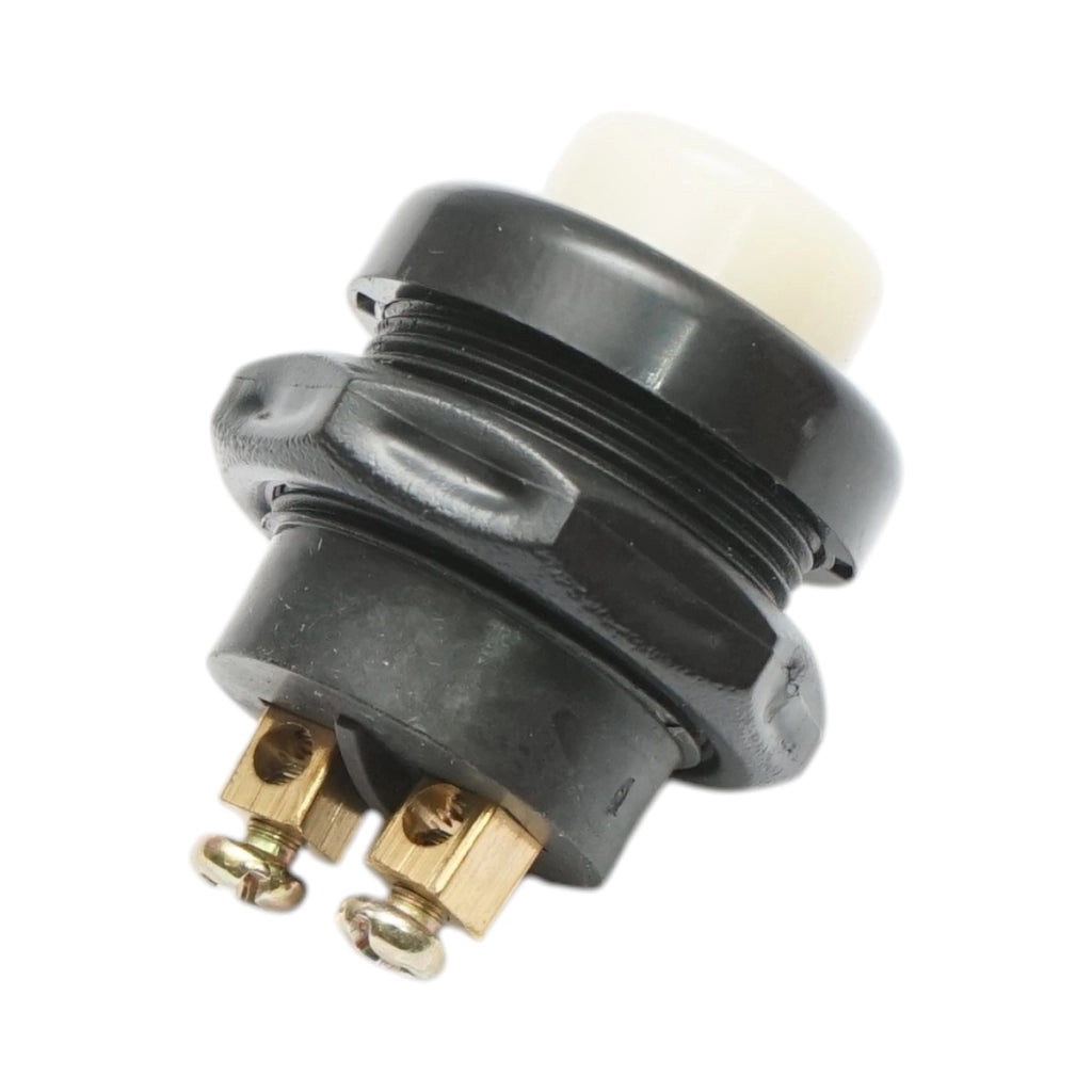 Pulsante di avviamento universale bianco a 2 pin 12V/10A–24V/5A