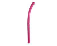 Doccia Solare da Giardino 25L Miscelatore Temporizzato e Lavapiedi Arkema Jolly Fuxia