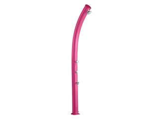Doccia Solare da Giardino 25L Miscelatore Temporizzato e Lavapiedi Arkema Jolly Fuxia