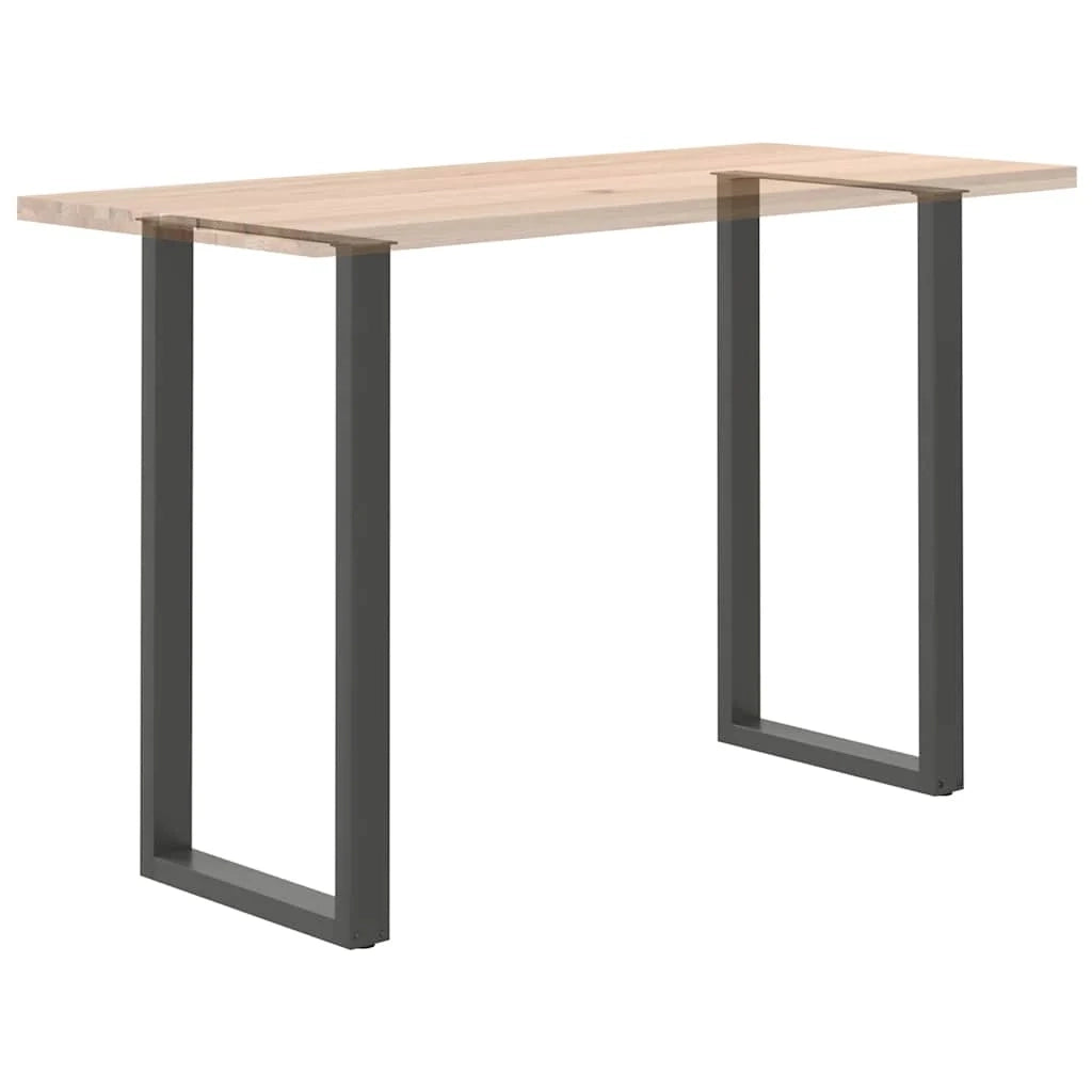 Set di 2 gambe regolabili per tavolo da bar a forma di U 60 x 110 cm design moderno maggiore stabilità acciaio antracite 02_0057490