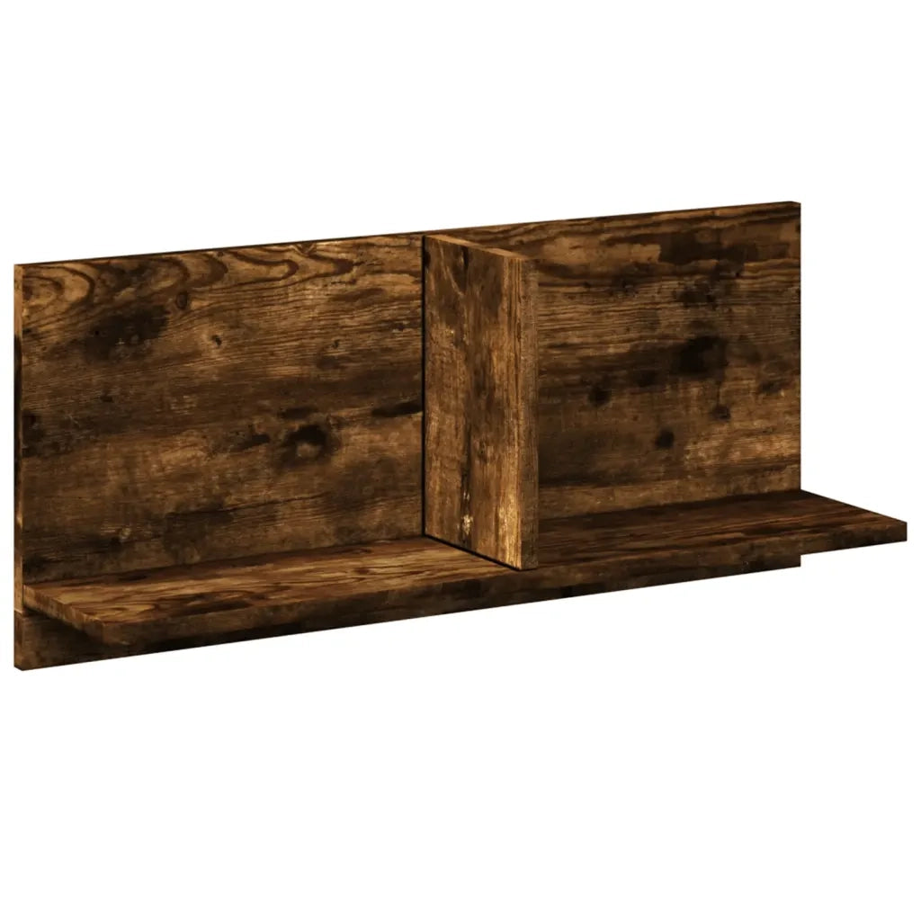 Mobile a Parete 70x16,5x30 cm Rovere Fumo in Legno Multistrato
