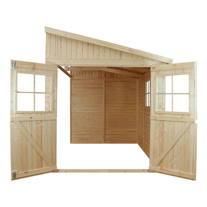 Casa da giardino in legno (senza parete laterale) - 6 m?² - TIMBELA M339+M339G