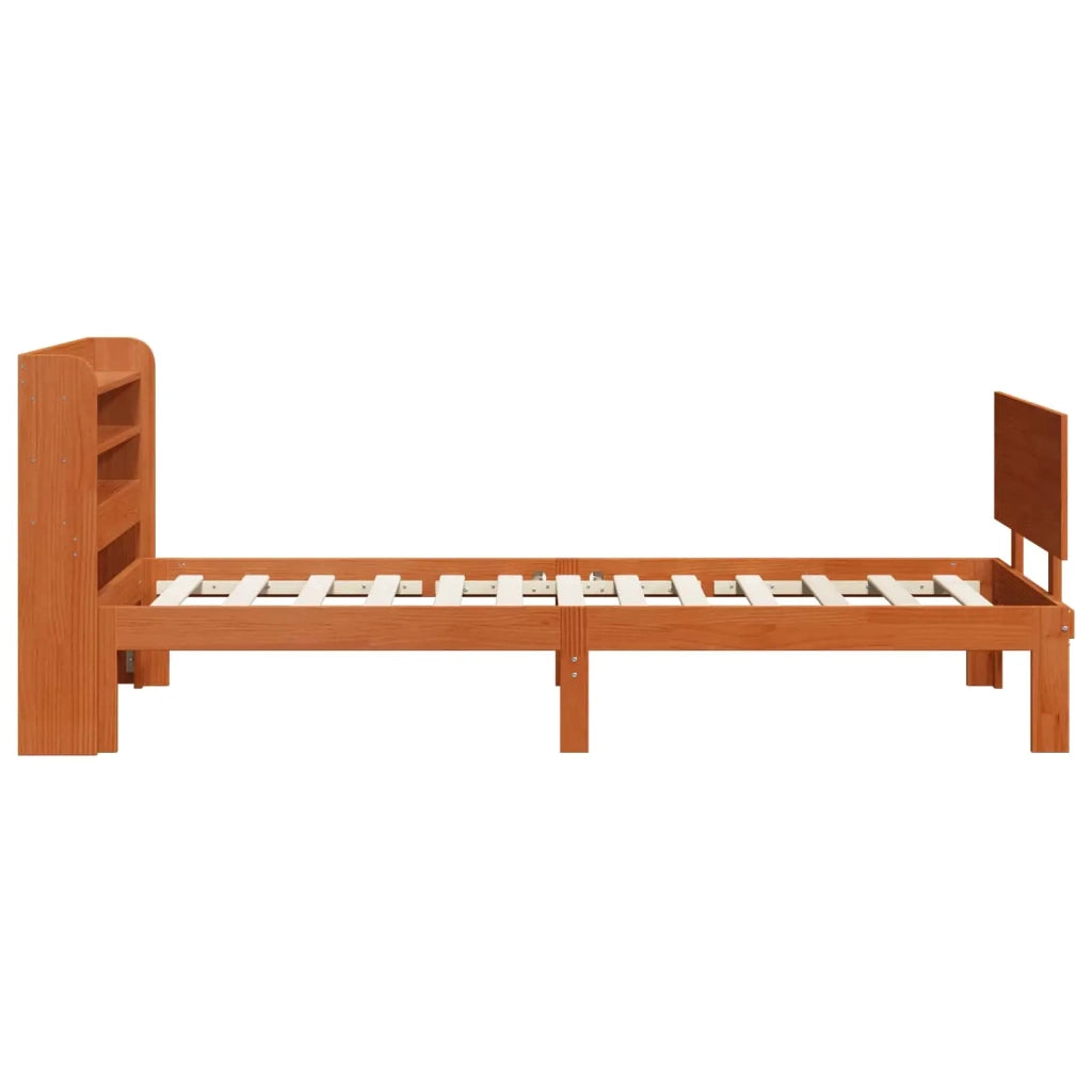 Struttura del letto 2 pcs Marrone cerato Legno di Pino Massello 3422755