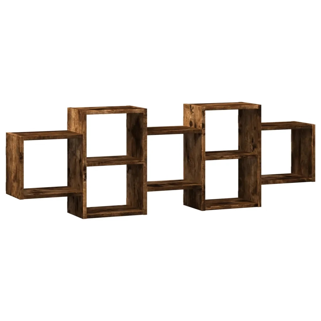 vidaXL Mensola a Muro Rovere Fumo 129x18x42 cm in Truciolato