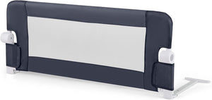 Sponda Letto per Bambini 105/120/150 cm, Barriera di Sicurezza per Neonati, Barriera Letto Pieghevole e Portatile, con Cinghia di Sicurezza (Grigio Scuro, 105 x 38 x 43 cm)