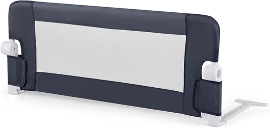 Sponda Letto per Bambini 105/120/150 cm, Barriera di Sicurezza per Neonati, Barriera Letto Pieghevole e Portatile, con Cinghia di Sicurezza (Grigio Scuro, 105 x 38 x 43 cm)