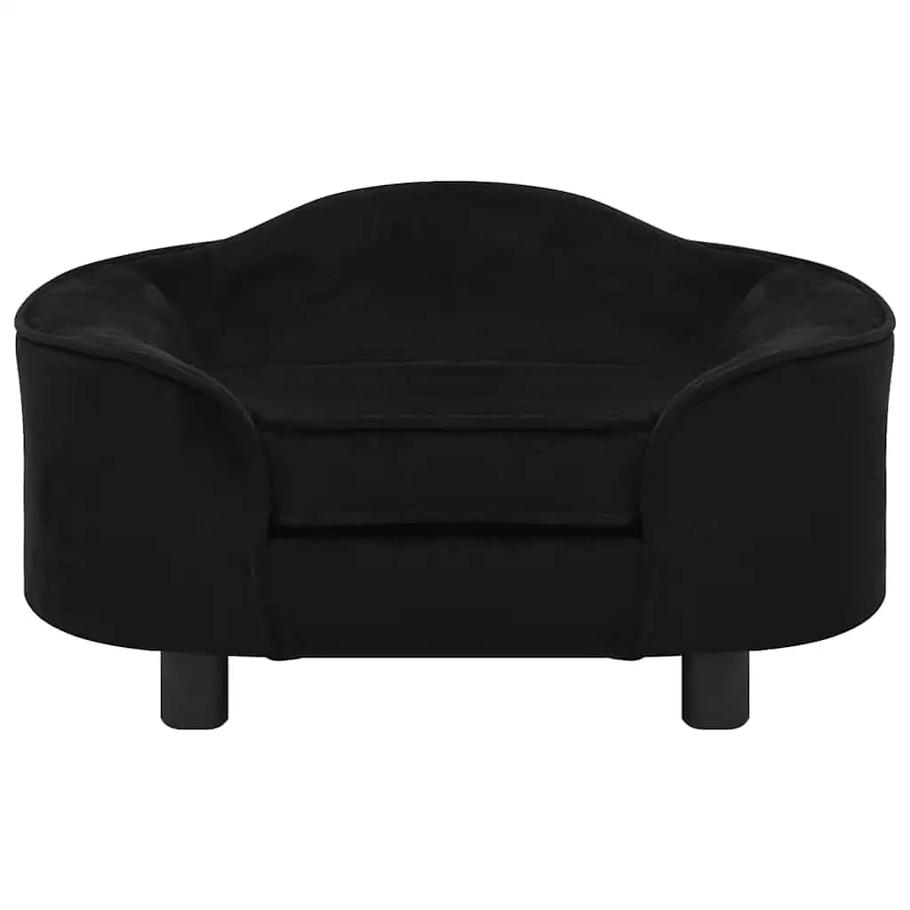 Divano per Cani-Sofa per animali domestici-Divanetto Nero 67x47x36 cm in Peluche