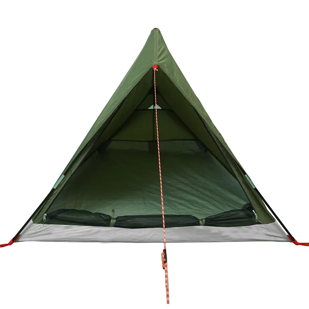 Tenda da Campeggio per 2 Persone-Tenda per Escursionismo Verde Oliva Impermeabile 165966