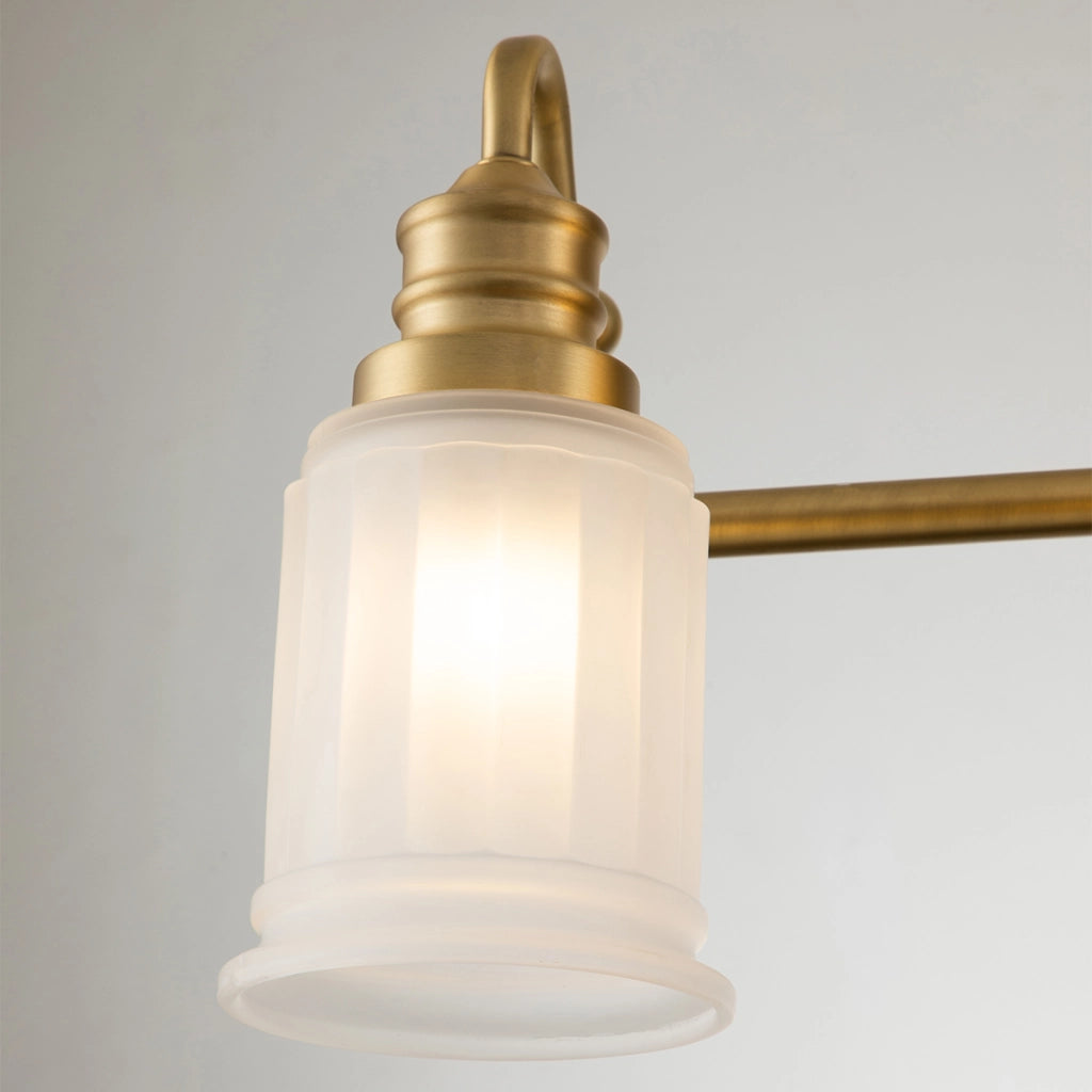 Applique bagno Swell ottone 4 luci G9 LED IP44 Quoizel
