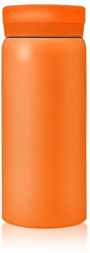 Mini-thermosfles in acciaio inossidabile, 200 ml/300 ml, BPA libero, contenitore isolato a vuoto, colore arancione, 200 ml.