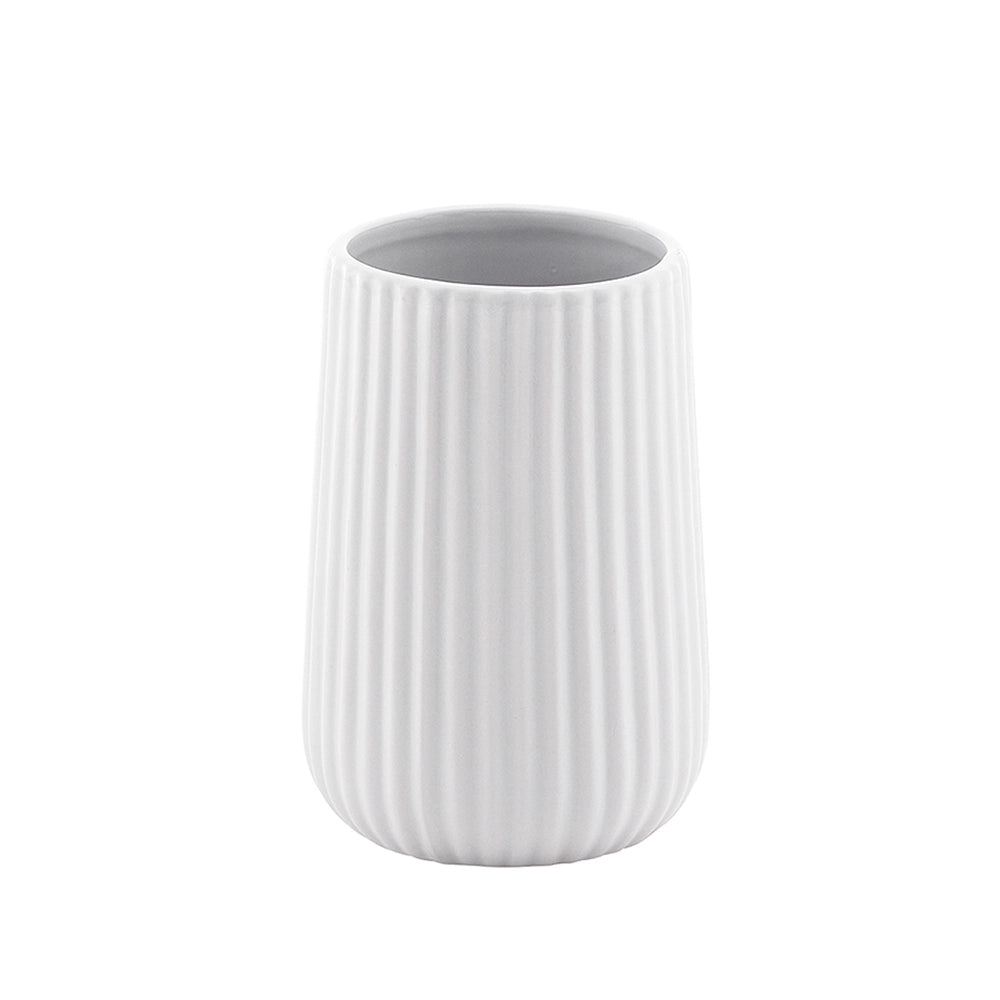 Portaspazzolino Gedy in ceramica bianca | Marika