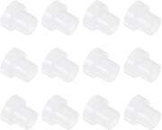 Set di 12 contenitori in nylon [4 mm di diametro x 6 mm di diametro esterno x 8 mm di lunghezza] - bianco - adatto per sostegno al tronco.