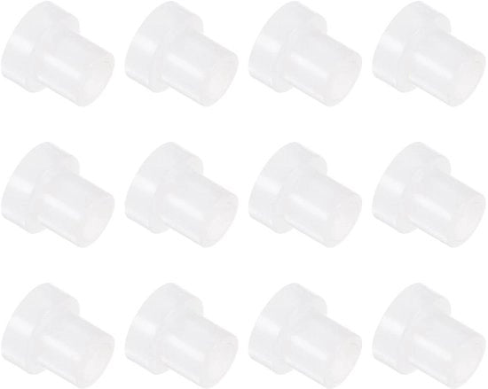 Set di 12 contenitori in nylon [4 mm di diametro x 6 mm di diametro esterno x 8 mm di lunghezza] - bianco - adatto per sostegno al tronco.