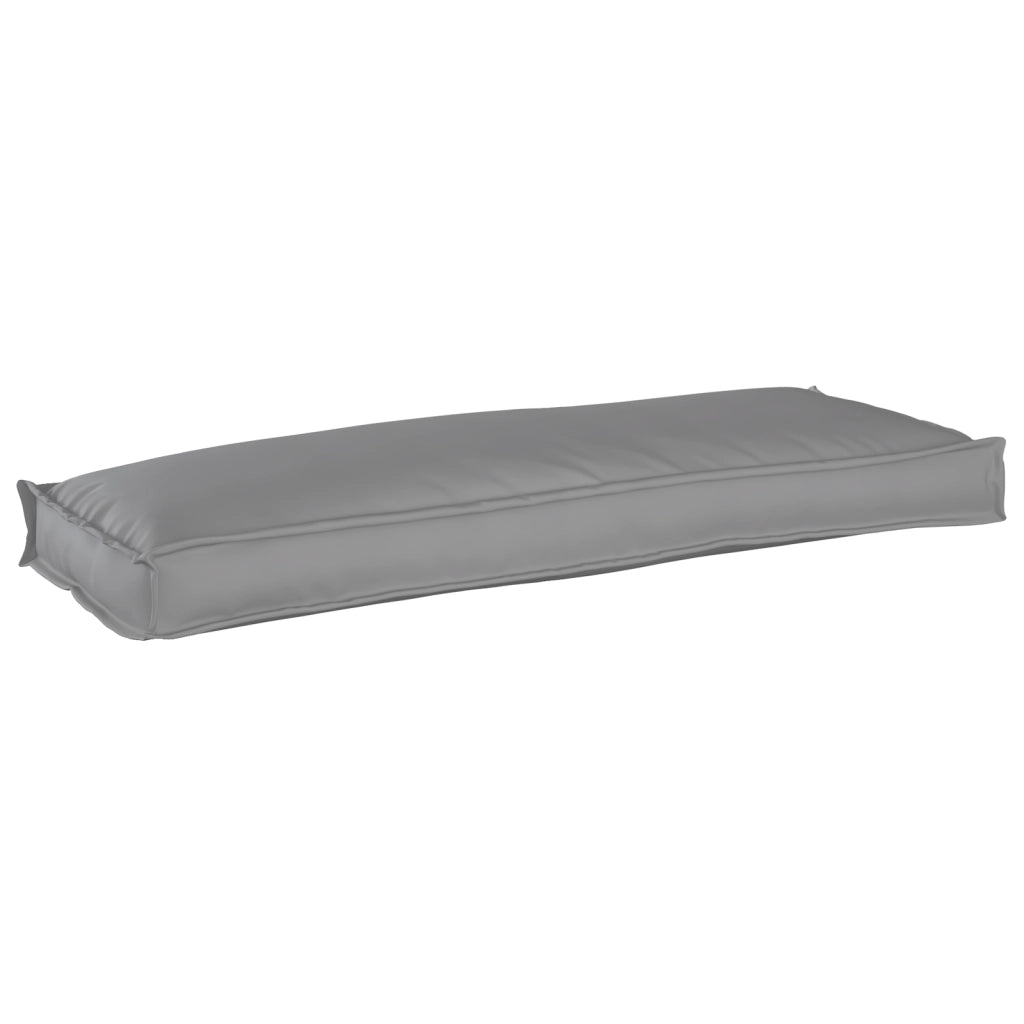 Cuscino per Pallet Grigio 110x40x8 cm Tessuto Oxford