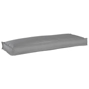 Cuscino per Pallet Grigio 110x40x8 cm Tessuto Oxford