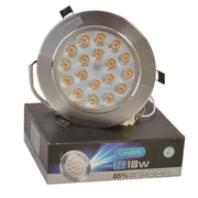 Trade Shop - Faretto A Led Orientabile Con Molle Per Incasso Da 18w Luce Bianco Caldo Freddo - -bianco Caldo      -