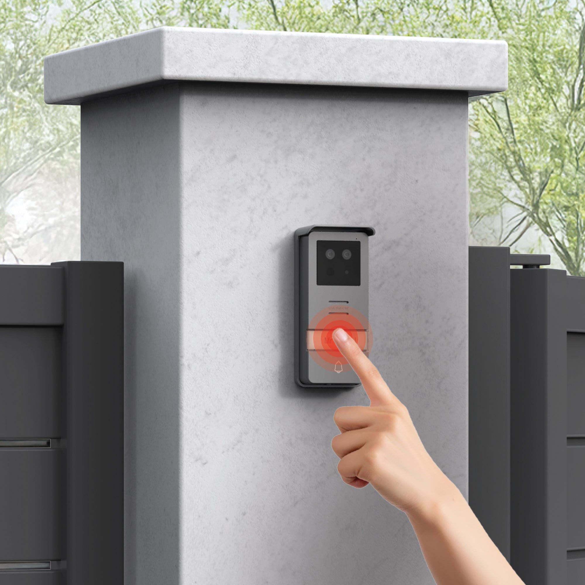 Videocitofono Smart Wi‑Fi 2 Fili con Riconoscimento Facciale – Thomson SmartFace 112278