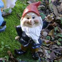 Nano da Giardino in poliresina Altezza 28 cm Statuetta Gnomo per esterno EOLO - 5