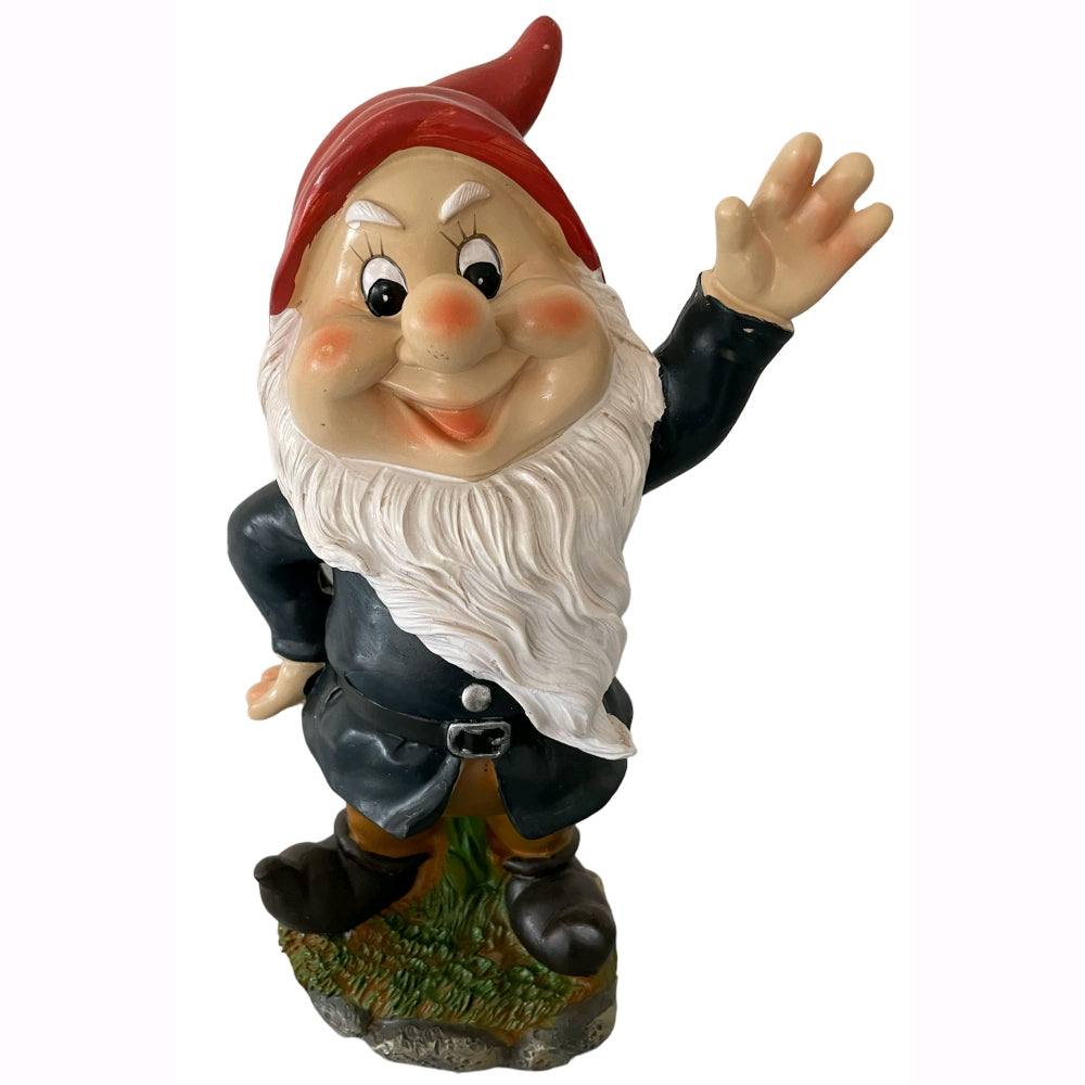 Nano da Giardino in poliresina Altezza 28 cm Statuetta Gnomo per esterno EOLO - 5