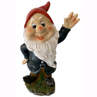 Nano da Giardino in poliresina Altezza 28 cm Statuetta Gnomo per esterno EOLO - 5